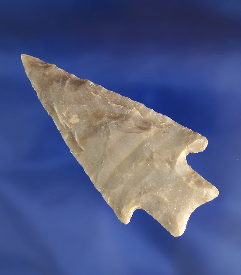 Well flaked 2 3/4" Marshall point found in Texas.