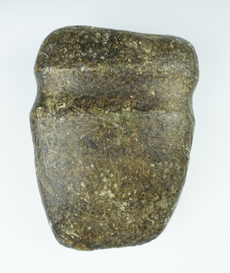 5 1/4" long Full Groove Axe found in the Midwestern U.S. Excellent heavy ancient polish.