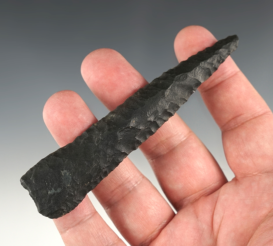 Nice 4 3/16" Traingular-shaped Knife found in Lake Co., Oregon.