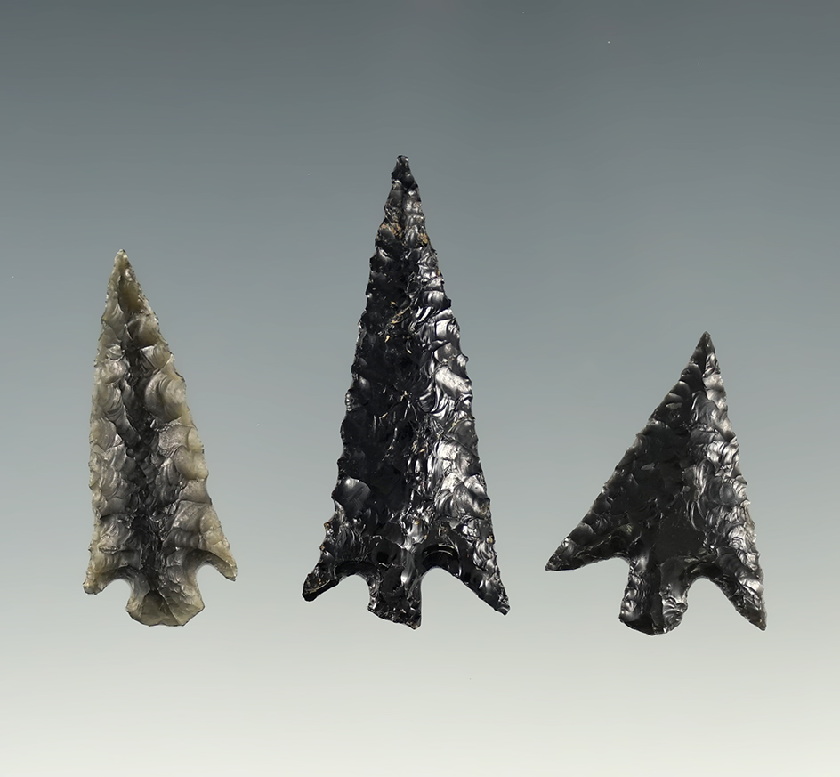 Set of 3 fine Rose Springs found in Lake Co., Oregon. The largest 1 1/2".