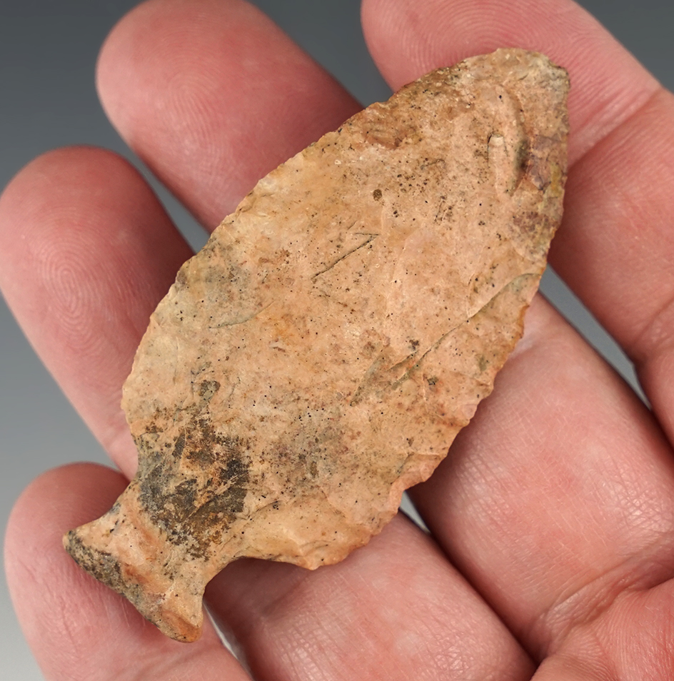 2 9/16" Bottleneck point that is well patinated . Ex. Charles Keller.   Parke Co., Indiana.