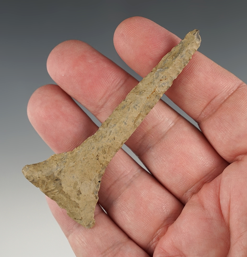 3 1/8" Lost Lake Drill found in Smith Co., Tennessee. One small ding at the tip but still well made