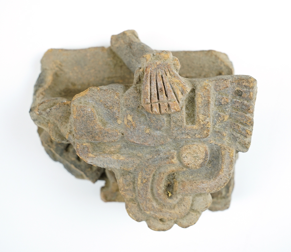 Unique 4 1/16" PreColumbian Pottery section found in Mexico.