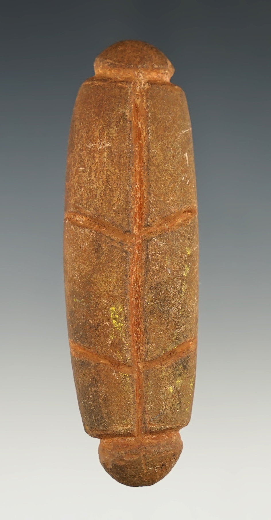 Rare and unique! 3 3/16" Atlatl Weight found near the Dalles, Wasco Co., Oregon.