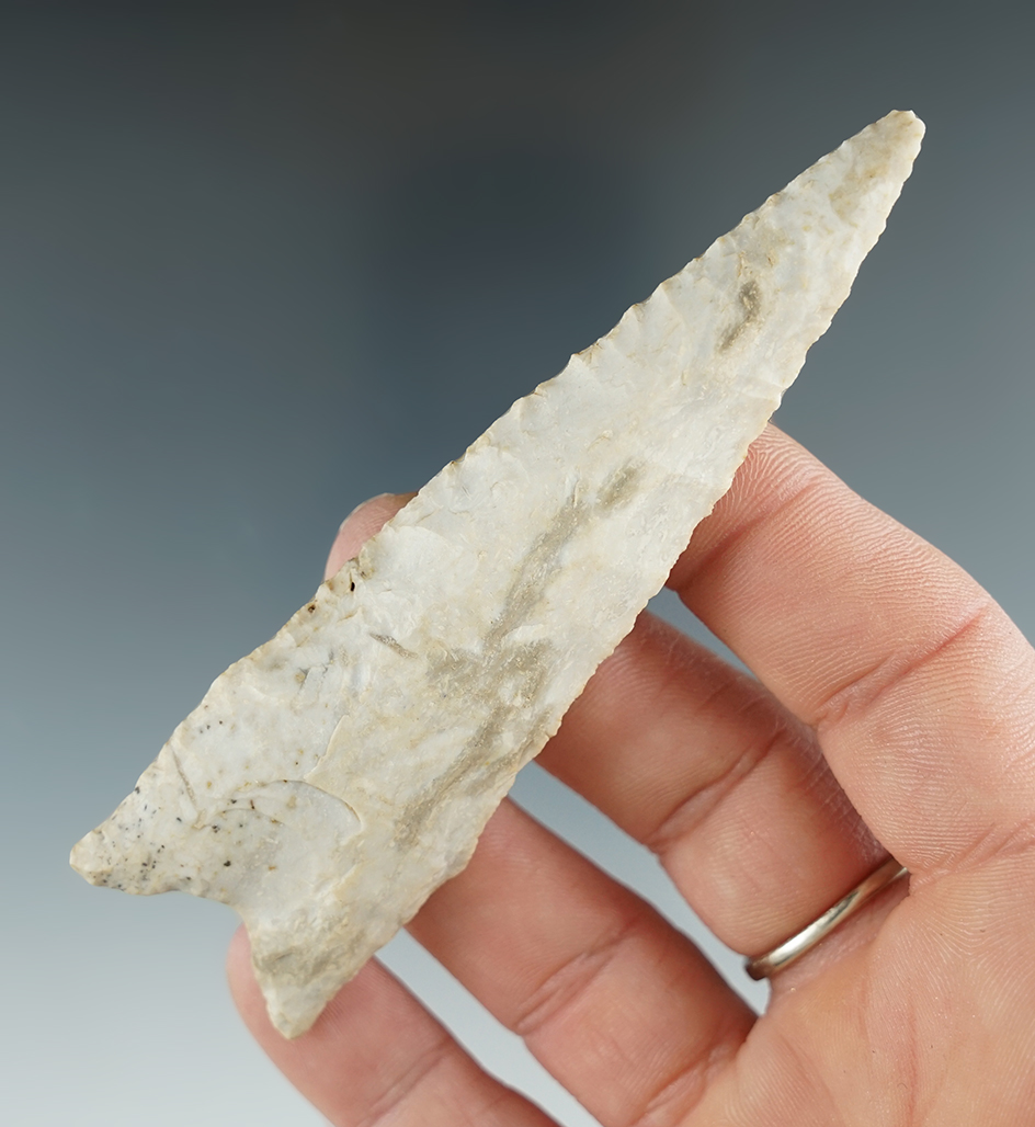 3 13/16" classic style Beveled Belton found in Missouri.