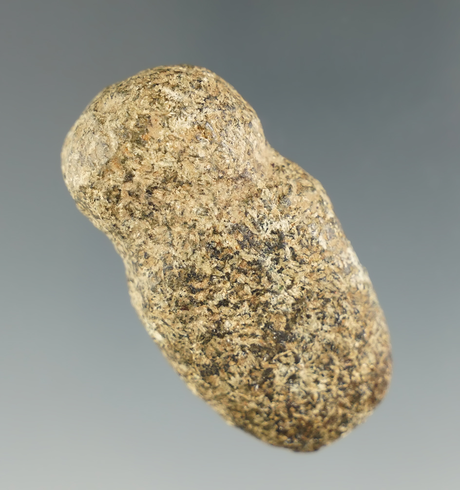 1 3/4" Miniature Full Grooved Axe found near Portland, Indiana, by George Cull.