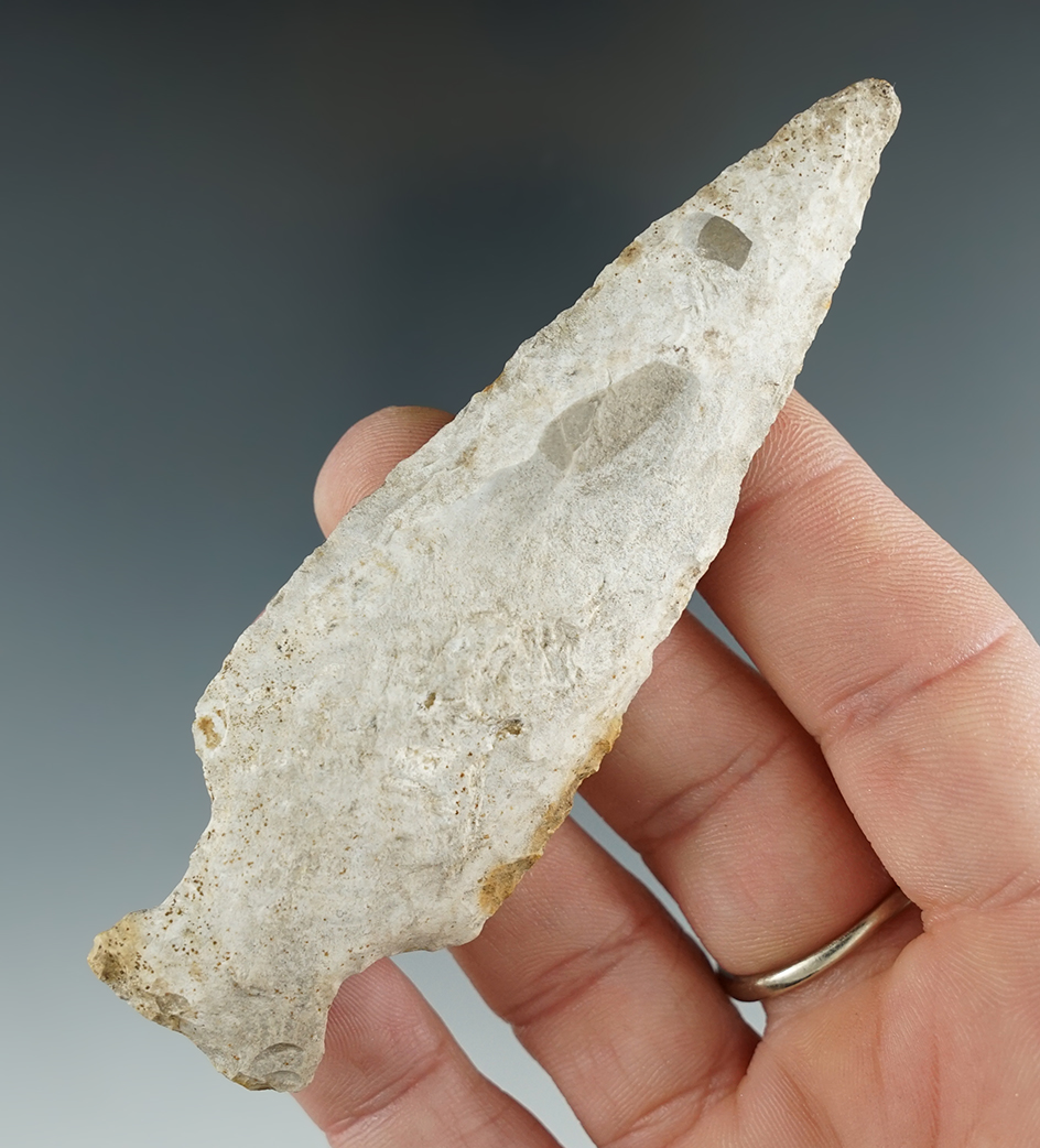 3 3/4" Ashtabula found by William Hart in Barry Co., Michigan. Comes with a Jackson COA.