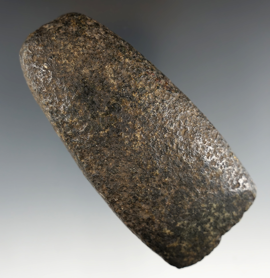 4 1/8" Stone Celt found in New York State with nice use wear to bit area.