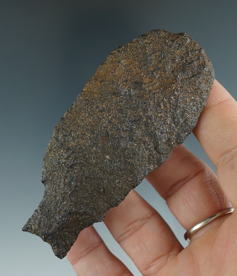 3 5/16" uniquely styled Stemmed Knife found in Florida. Ex. Robert Barr Collection.