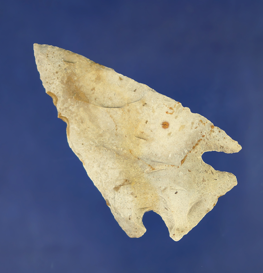 2 5/8" Cornernotch found in Illinois. From the Earl Townsend Collection.