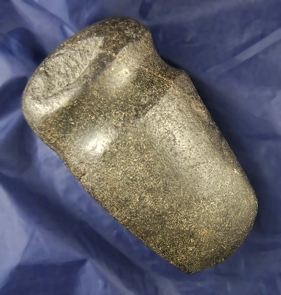 Beautiful river polish on this very large 8 1/4" Long 3/4 Grooved Axe.