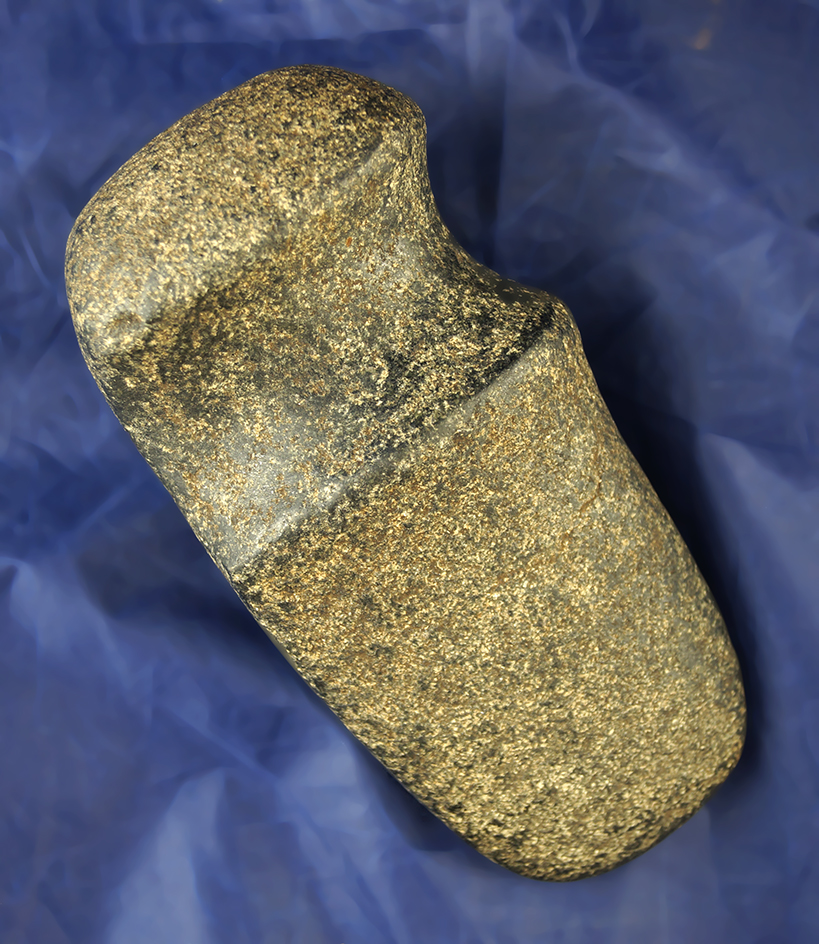 Heavily Patinated 6 3/8" Long 3/4  Grooved Axe in excellent condition. Found in Lucas Co., Ohio.