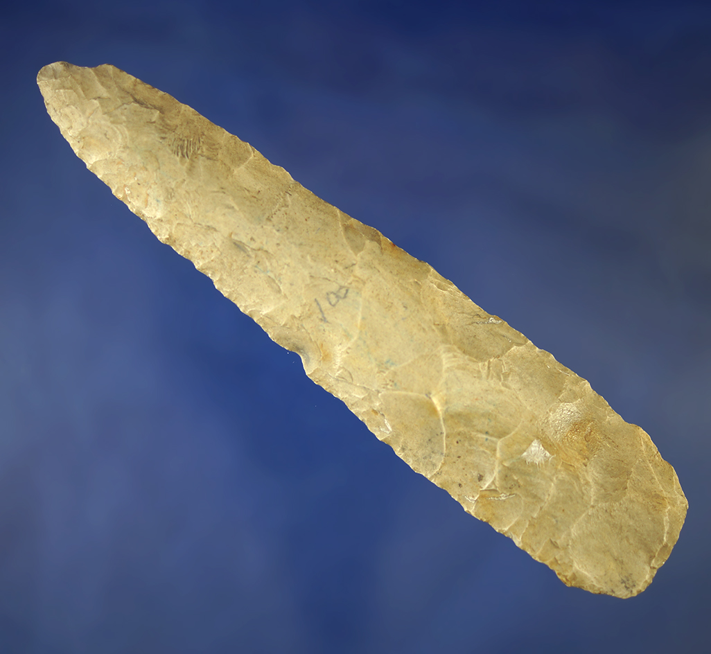 5 1/4" Stanfield Blade made from Hornstone. Found in Davies Co., Indiana.