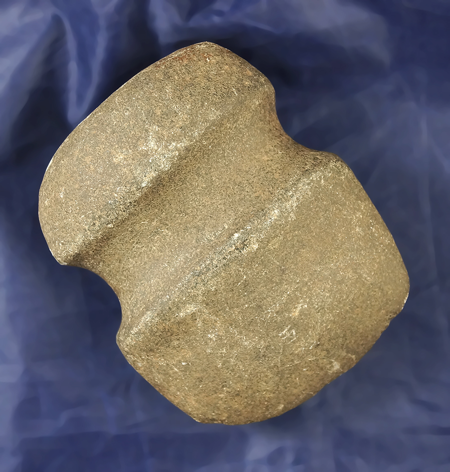 Heavily Patinated and nicely styled 3 9/16" Long Full Grooved Axe found in Ohio.