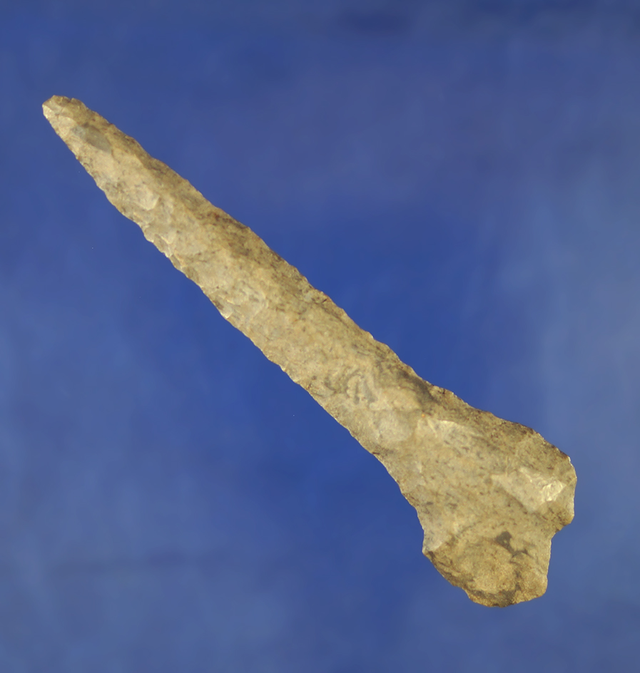 3 13/16" Dover Flint Expanded Base Drill that is nicely patinated found in Dickson Tennessee area.