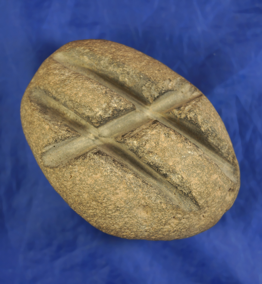 3 7/8" Arrow Shaft Polisher with multiple grooves, from the Western U.S.