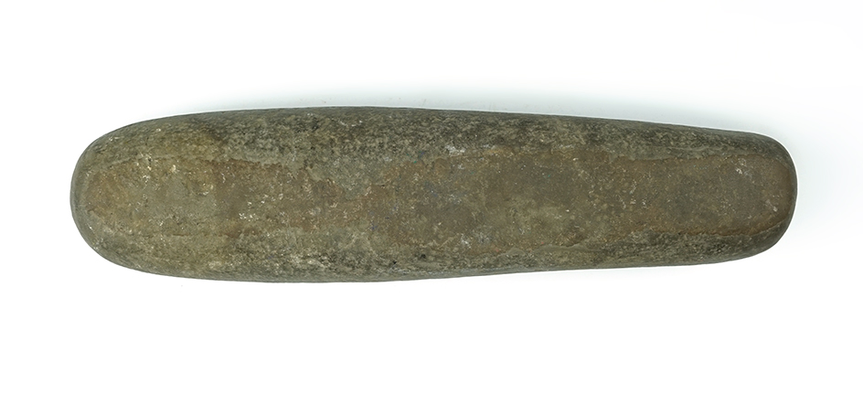 10 1/2" Roller Pestle found in Ohio. Good overall polish.