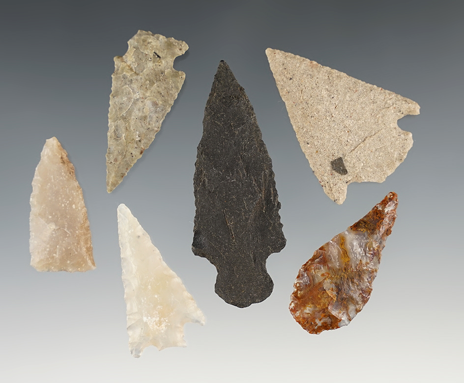 Set of 6 nice New Mexico area points. The largest is 2 3/8".