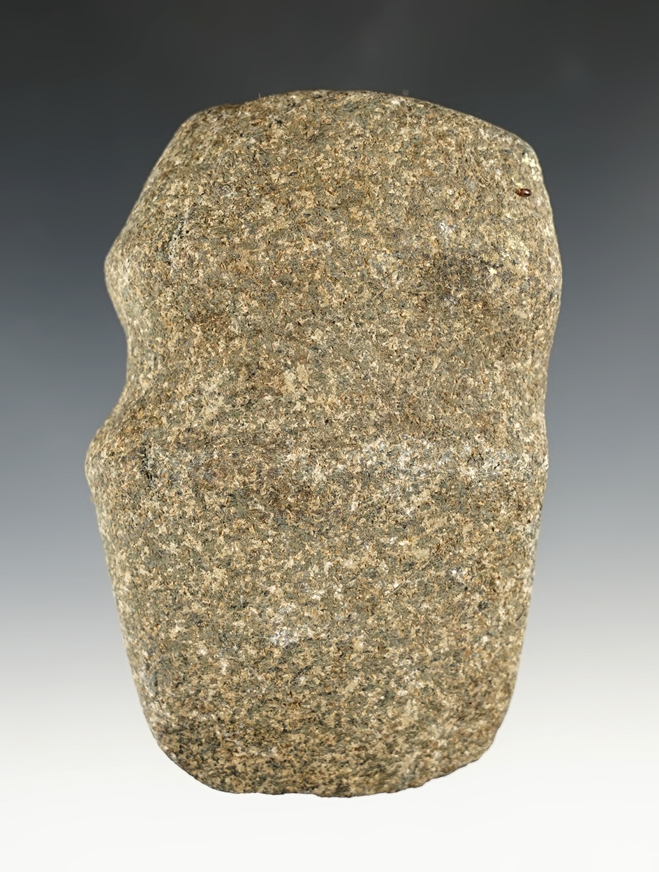 4 3/16" long 3/4 Groove Axe found in Marion Co., Ohio. Made from patinated Hardstone.