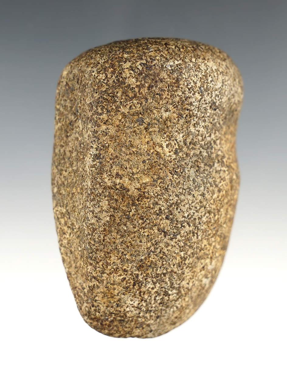 3 1/2" long 3/4 Groove Axe found in Ohio. Made from patinated Hardstone.