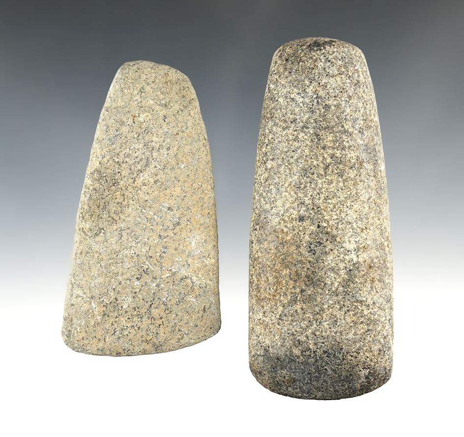 Pair of well made Ohio celts. The largest is 4 3/8".