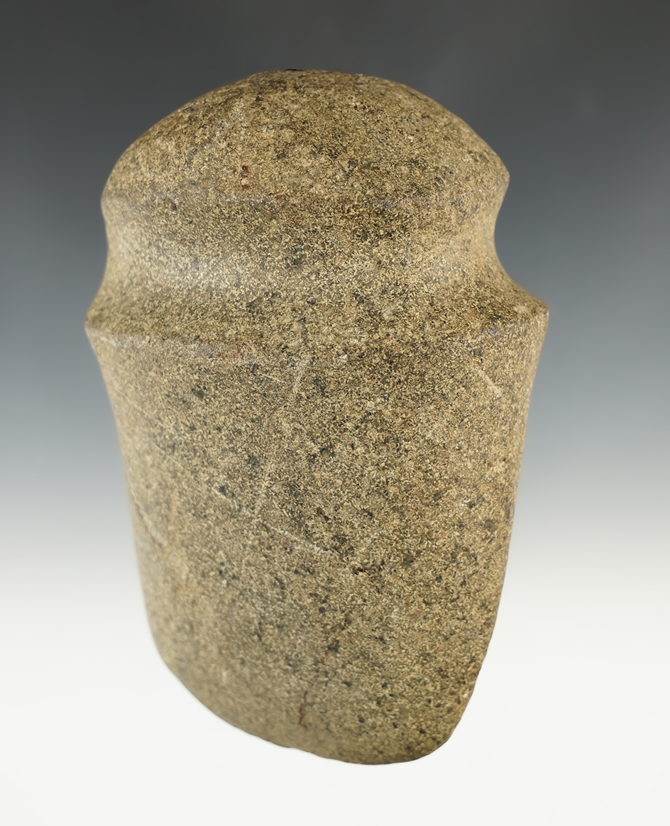 5 1/4" Long 3/4 Grooved Axe found in Indiana. Ex. Therne, John Lutz Collections.