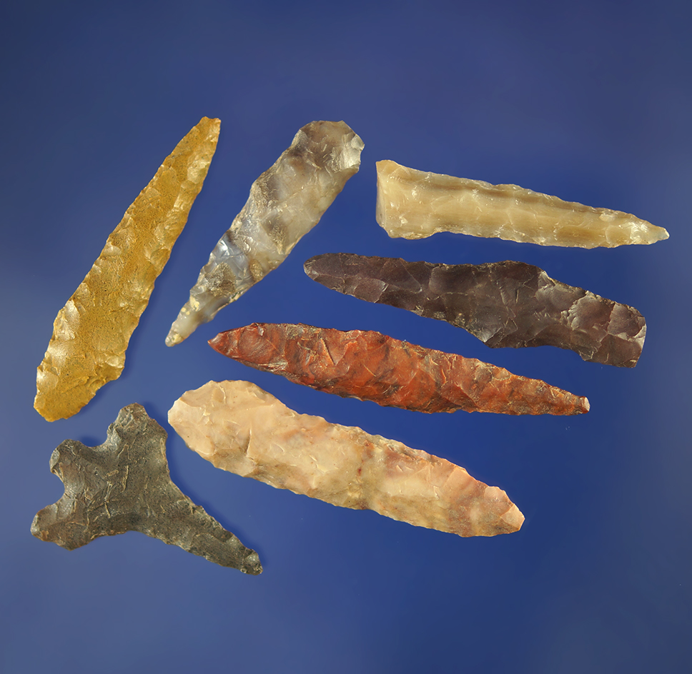 Set of seven Drills, largest is 1 9/16".    Columbia River.