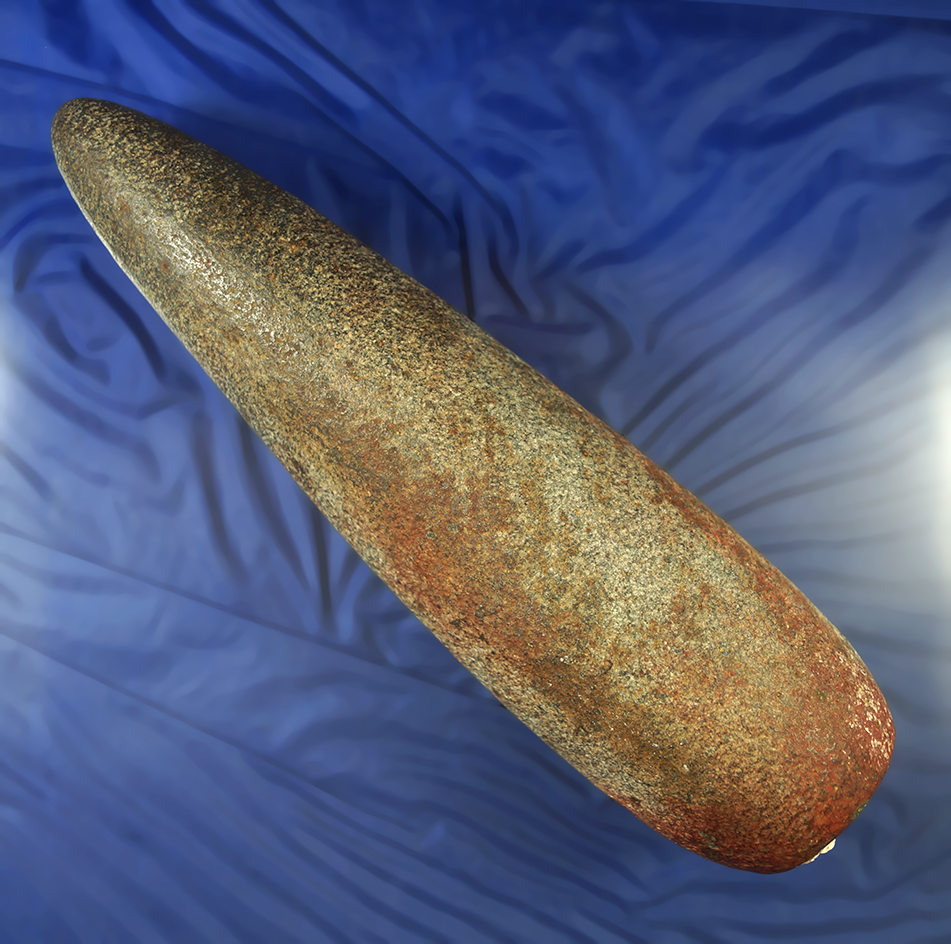 Nicely made 10" Columbia River Pestle that is symmetrical and tapered at the end.