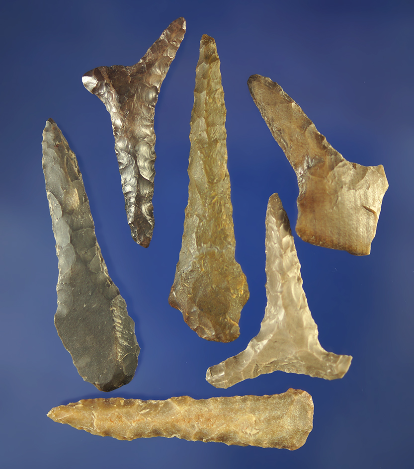 Set of six assorted Drills, largest is 1 3/4".     Columbia River.