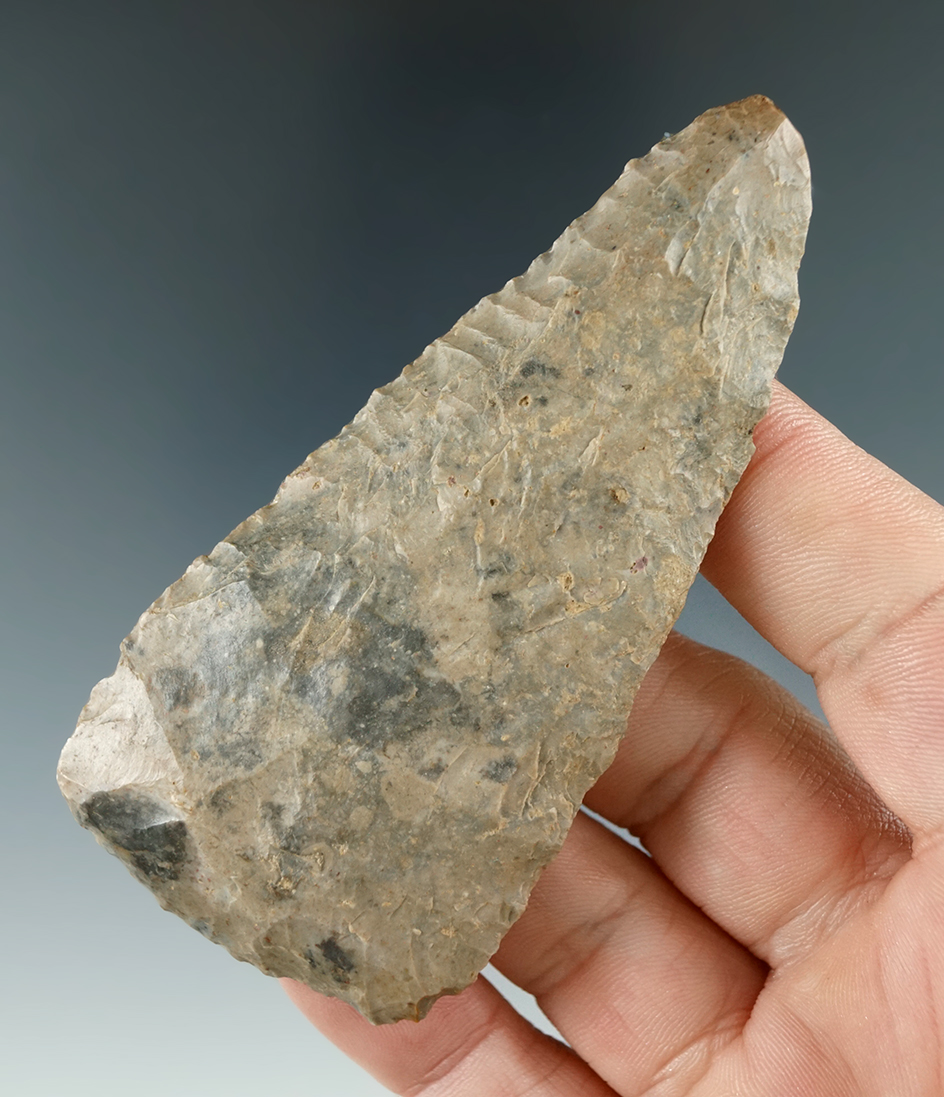 3 7/16" Knife found in Western New York with a scraper end on bottom.