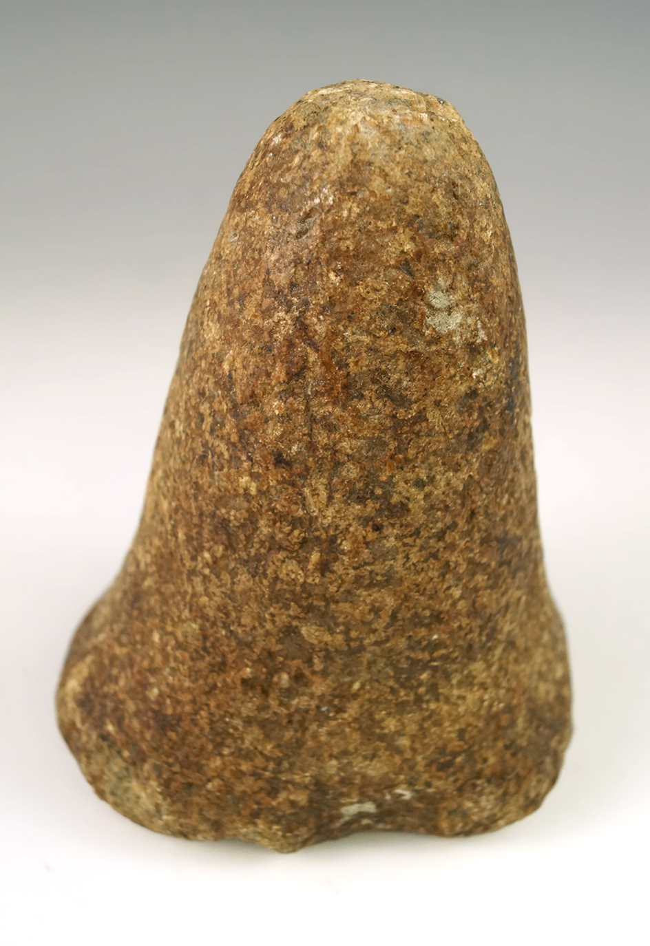 4 1/8" Bell Pestle with a nutting divot in bottom found in Ohio.