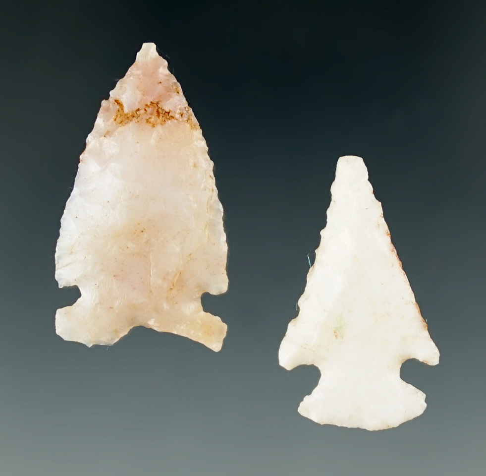 Pair of arrowheads from the Southwest - four corners area. Largest is 1 1/8".