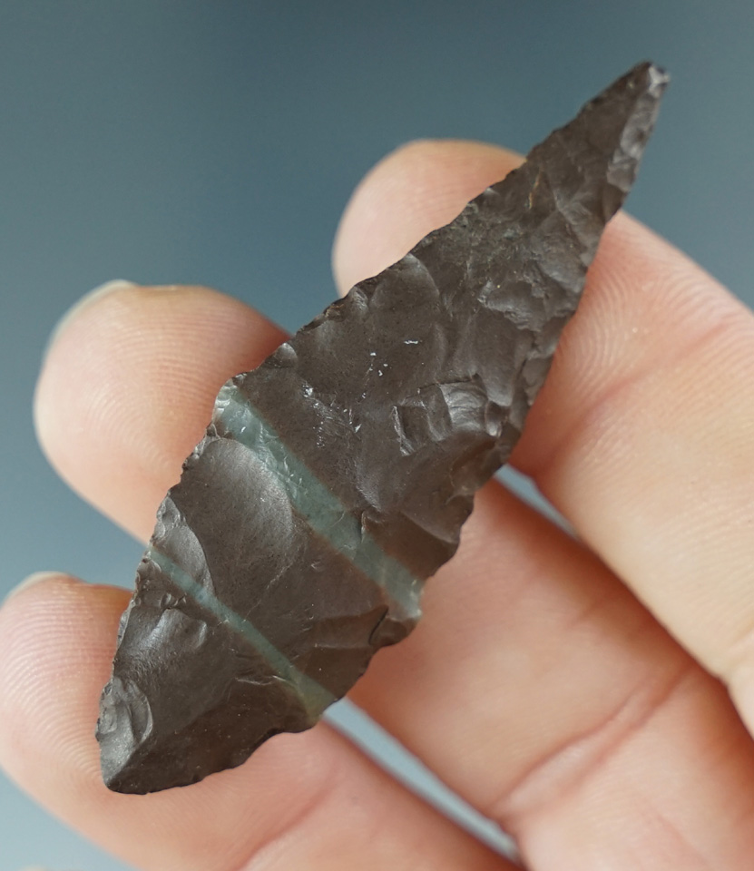 2 1/8" Excelsior made from brown Franciscan chert found in Humboldt County CA.