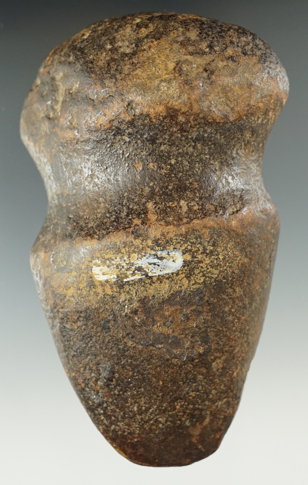 4 1/2" heavily patinated full grooved Axe found in Pennsylvania.