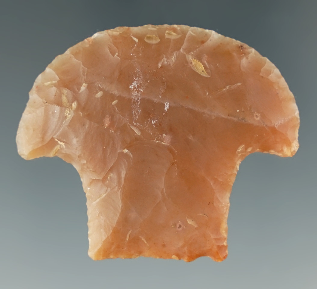 1 1/2" Novaculite Hafted Scraper found in Arkansas. Comes with a Bennett COA.