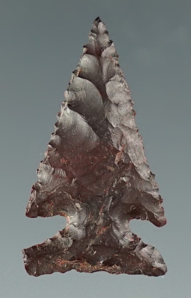 1 1/8" well styled Sidenotch point with nice micro serrations along the edges - Utah.