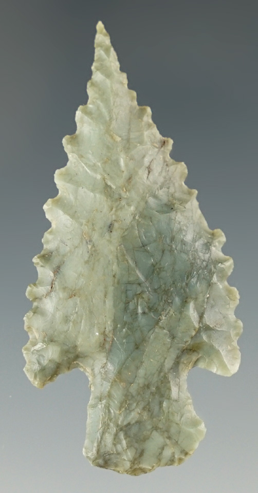 Sale highlight! Incredible flaking and style on this 2 1/16" point  found in California.