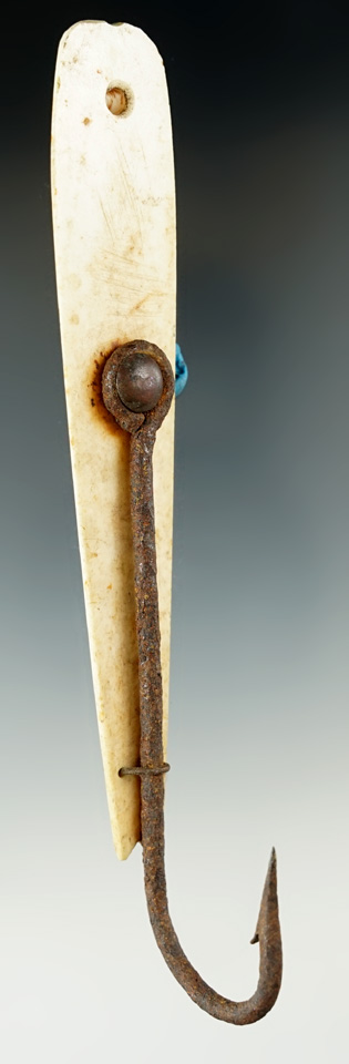 Vintage 5 3/4" native made fishing lure from Alaska.