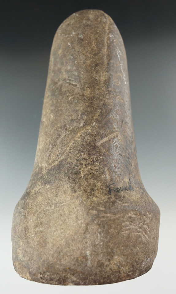 5 7/8" tall Bell pestle found on the Hartman farm in Franklin Co.,Ohio by Dr. Copeland.