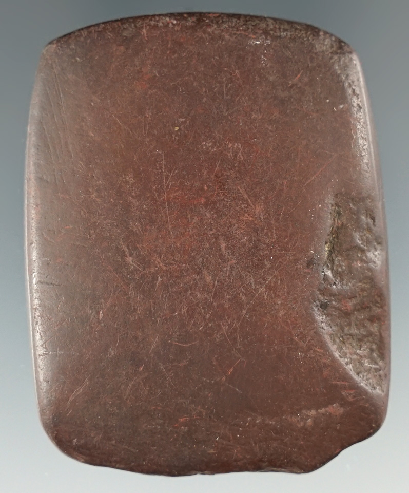 2 1/8 inch Hematite Celt - River find in Illinois.