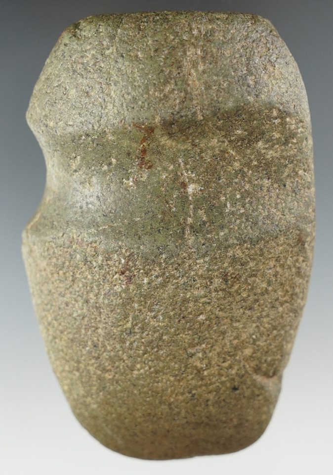 4" Very finely made 3/4" Groove Archaic Axe. Found in Paulding Co., Ohio.
