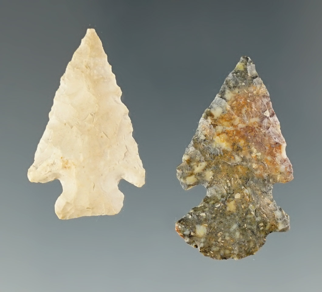 Pair of arrowheads from the Southwest - four corners area. Largest is 1 3/16".