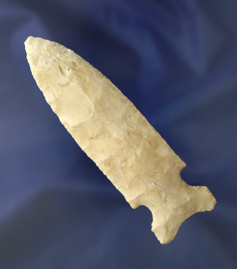 Nicely Styled! 4" Graham Cave found in Schyler Co.,  Illinois.  Dickey COA.