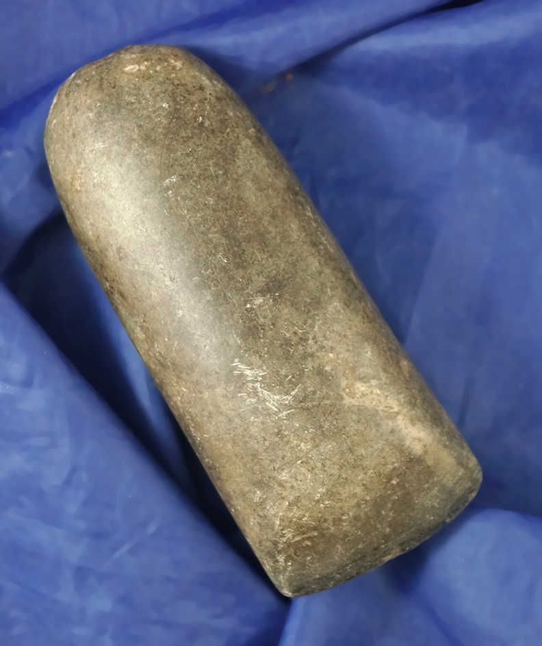 Highly polished 3 5/8" slate Celt found in Ohio.