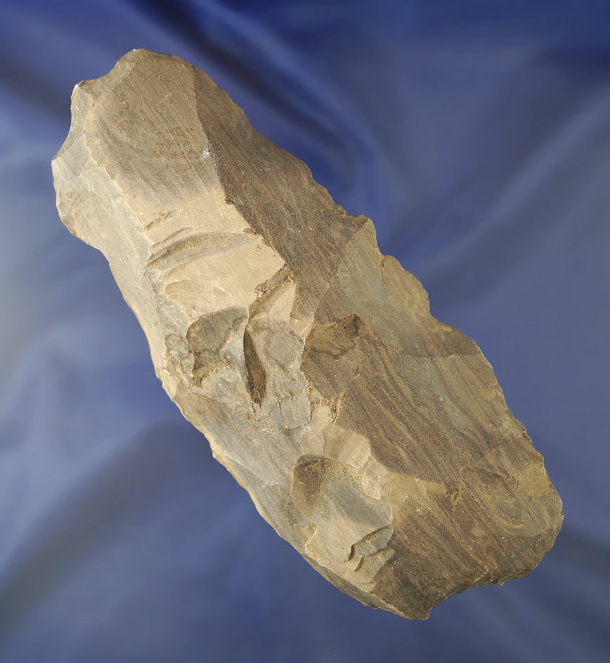 7" long Dover Flint Celt or Hoe found in Tennessee.