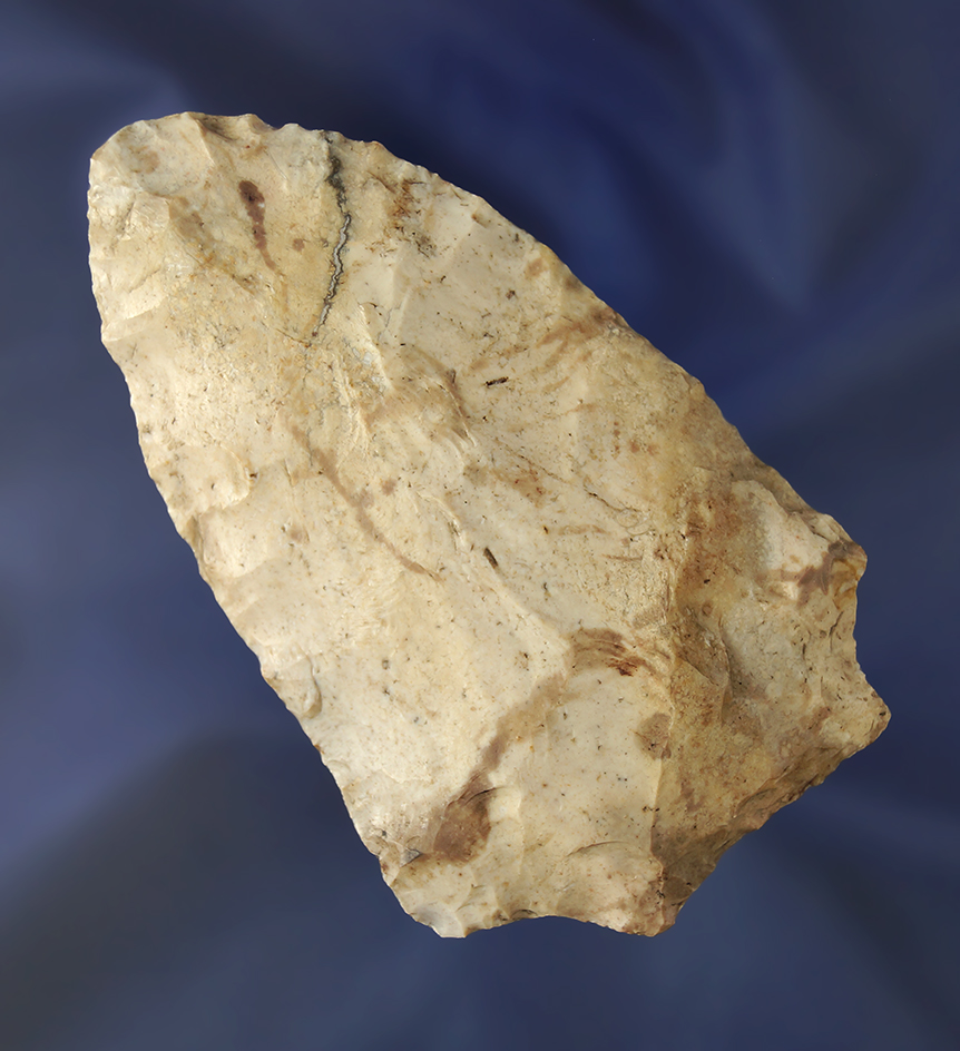 Wide! 4 1/4"  X 2 3/4" wide Savannah River Knife found in central Georgia.  Dickey COA.