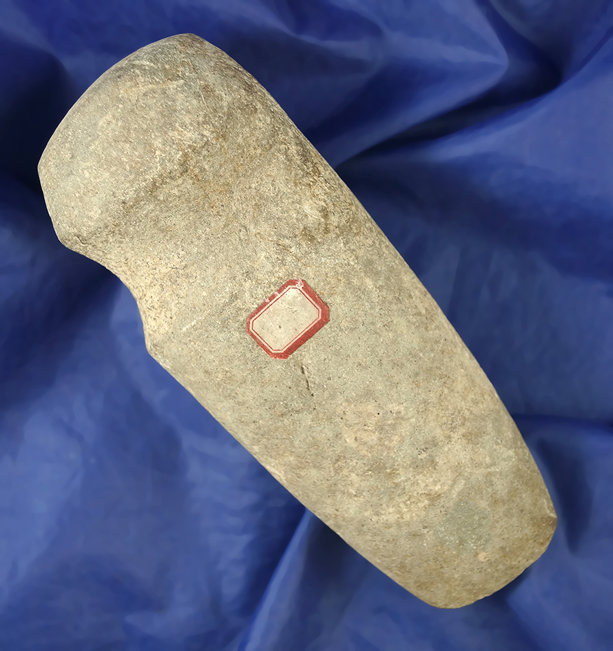 6 1/2" long 3/4 grooved Axe this heavily patinated and in nice condition found in Ohio.