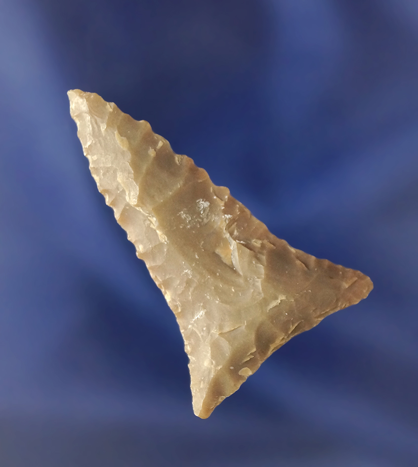 1 13/16" Hamilton Triangular Point found in Tennessee.