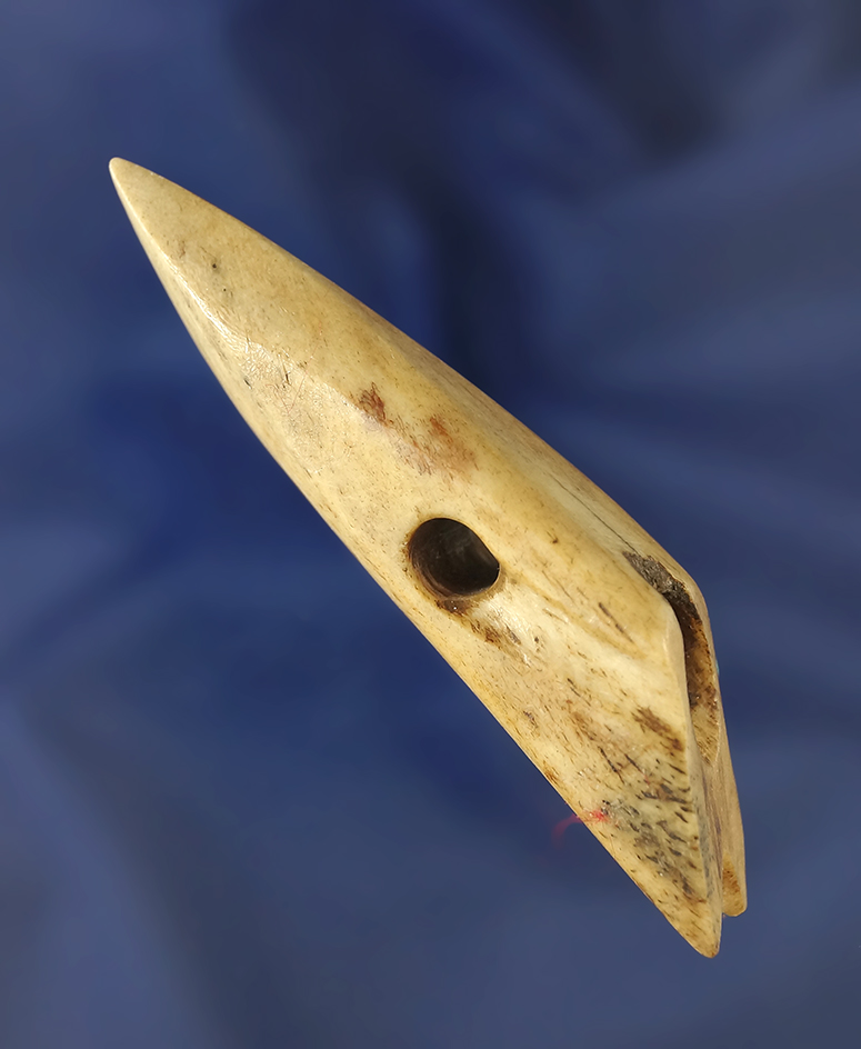 2 7/8" un-slotted Eskimo harpoon toggle/tip that is nicely styled.