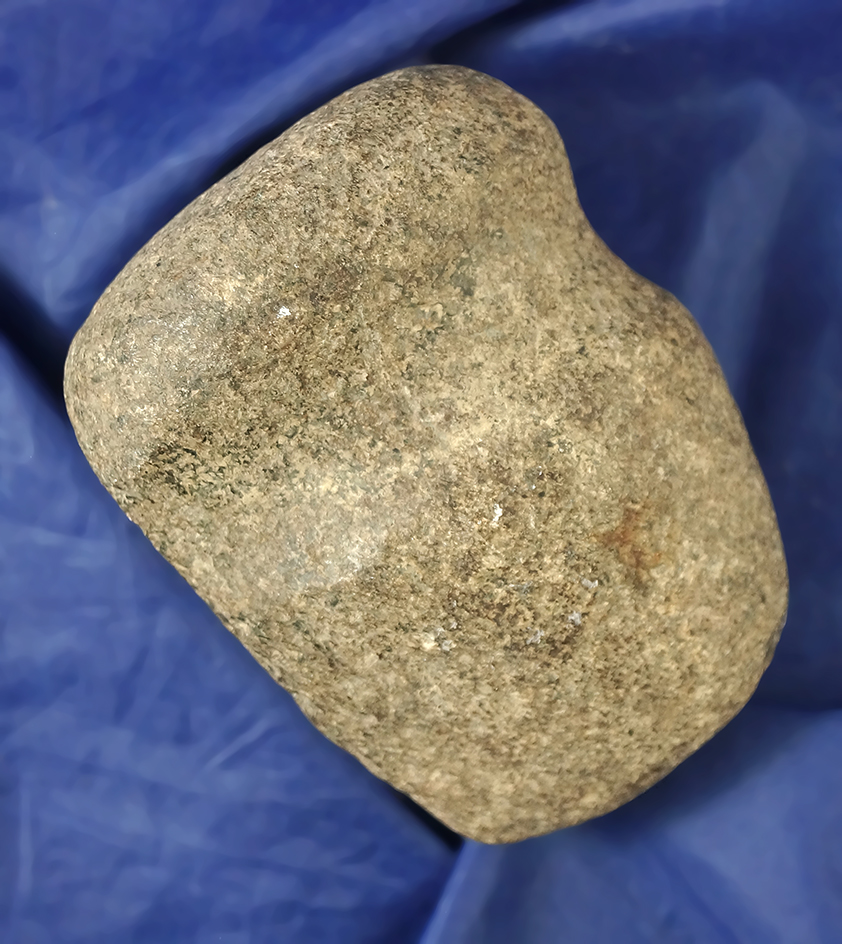 3 1/4" long 3/4 grooved Axe used as a Hammerstone found in Pickaway Co.,  Ohio.